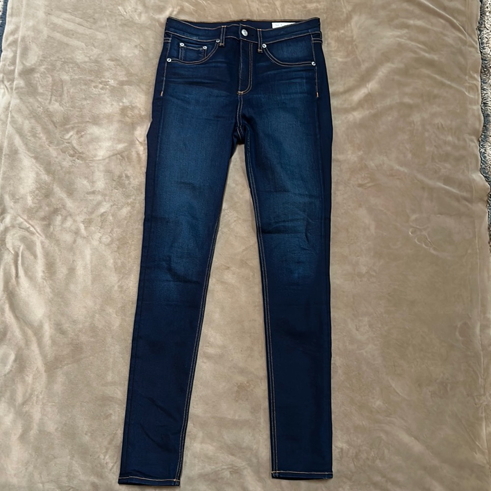 Rag and Bone High Rise Skinny Jeans
